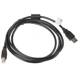 Lanberg CA-USBA-11CC-0018-BK USB кабел 1,8 m USB 2.0 USB B Black