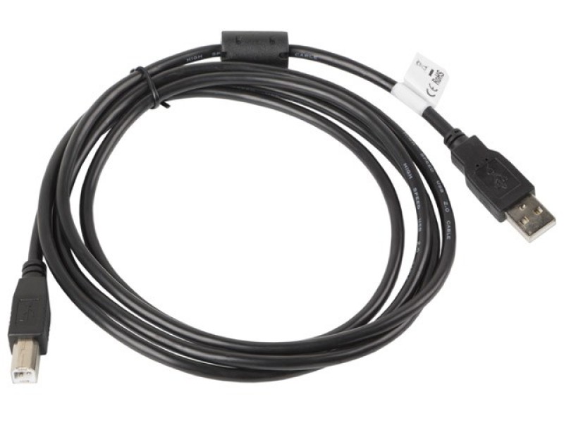 Lanberg CA-USBA-11CC-0018-BK USB cable 1.8 m USB 2.0 USB B Black CA-USBA-11CC-0018-BK – Lanberg  Кабели, адаптери, хъбове