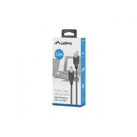 Lanberg CA-USBA-15CU-0010-BK kabel USB 1m 2.0 USB A->USB-B Black