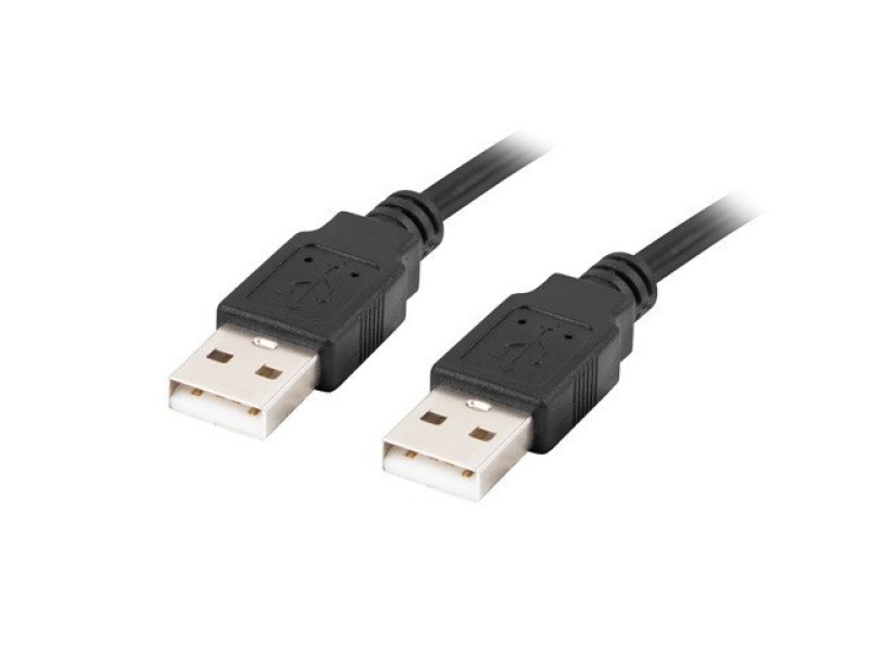 Lanberg CA-USBA-20CU-0018-BK USB cable 1.8m 2.0 USB A Black CA-USBA-20CU-0018-BK – Lanberg  Кабели, адаптери, хъбове