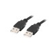 Lanberg CA-USBA-20CU-0018-BK USB cable 1.8m 2.0 USB A Black CA-USBA-20CU-0018-BK – Lanberg  Кабели, адаптери, хъбове