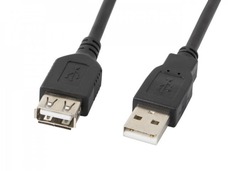 Lanberg CA-USBE-10CC-0007-BK USB cable 0.7 m USB 2.0 USB A Black Lanberg CA-USBE-10CC-0007-BK USB cable 0.7 m USB 2.0 USB A Black