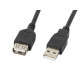 Lanberg CA-USBE-10CC-0007-BK USB cable 0.7 m USB 2.0 USB A Black Lanberg CA-USBE-10CC-0007-BK USB cable 0.7 m USB 2.0 USB A Black