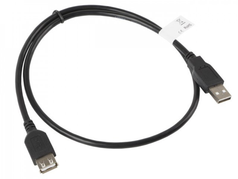 Lanberg CA-USBE-10CC-0007-BK USB cable 0.7 m USB 2.0 USB A Black Lanberg CA-USBE-10CC-0007-BK USB cable 0.7 m USB 2.0 USB A Black