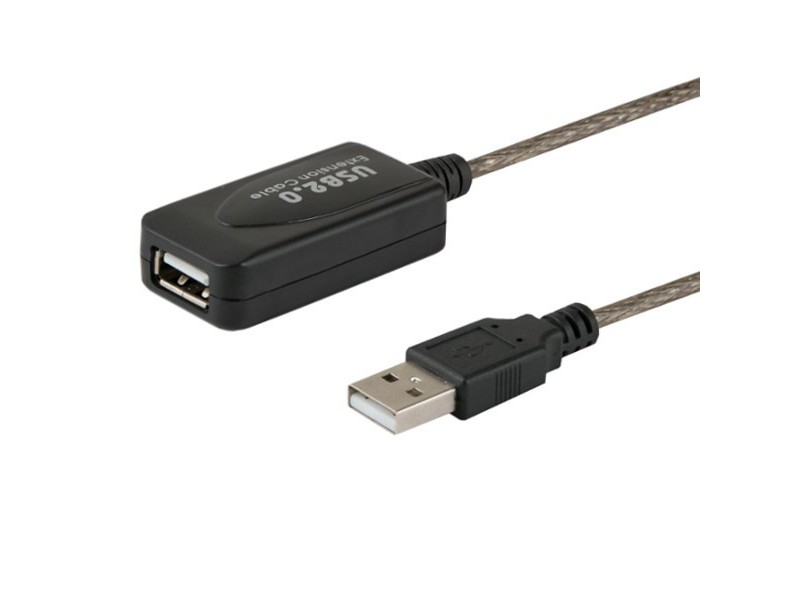 SAVIO CL-130 USB active port extension 10m USB 2.0-A male USB 2.0-A female Black CL-130 – SAVIO Кабели, адаптери, хъбове