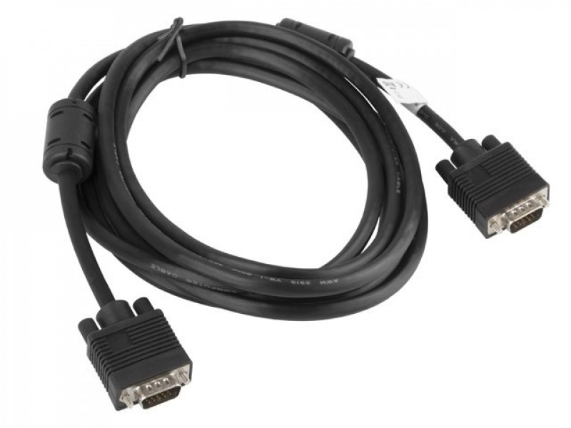 Lanberg CA-VGAC-10CC-0030-B VGA cable 3 m VGA (D-Sub) Black Lanberg CA-VGAC-10CC-0030-B VGA cable 3 m VGA (D-Sub) Black
