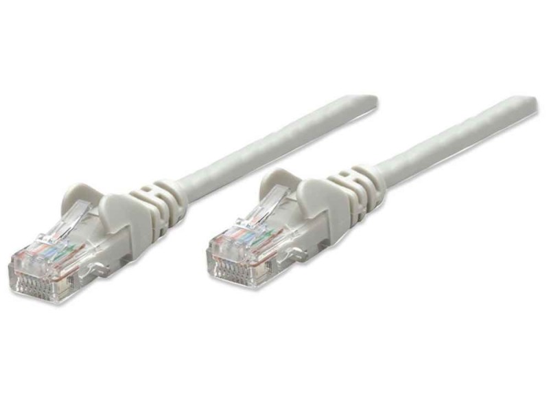 Intellinet Network Patch Cable, Cat6, 0.5m, Grey, CCA, U/UTP, PVC, RJ45, Gold Plated Contacts, Snagless, Booted, Lifetime Warranty, Polybag 340427 – Intellinet Пач кабели