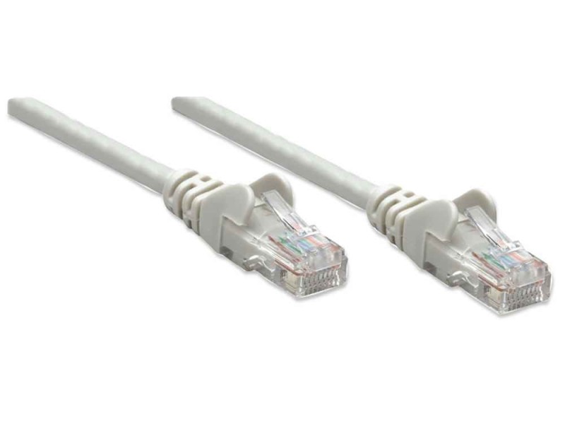 Intellinet Network Patch Cable, Cat6, 0.5m, Grey, CCA, U/UTP, PVC, RJ45, Gold Plated Contacts, Snagless, Booted, Lifetime Warranty, Polybag 340427 – Intellinet Пач кабели