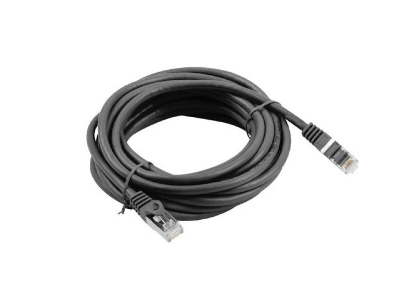 Lanberg PCF6-10CC-0500-BK networking cable Black 5 m Cat6 F/UTP (FTP) PCF6-10CC-0500-BK – Lanberg  Пач кабели