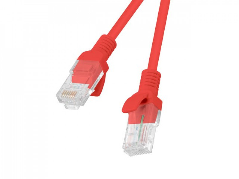 Lanberg PCU5-10CC-0200-R networking cable 2 m Cat5e U/UTP (UTP) Red