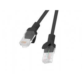 Lanberg Patchcord RJ45, Cat. 5e, UTP, 1 м, черен