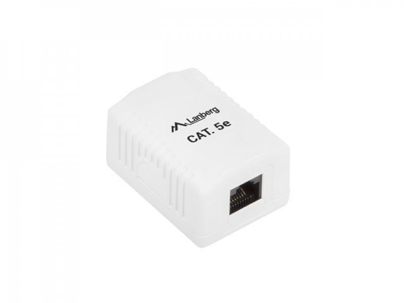 Lanberg OU5-0001-W outlet box RJ-45 White Lanberg OU5-0001-W outlet box RJ-45 White