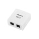 Lanberg OU6-0002-W outlet box RJ-45 White OU6-0002-W – Lanberg  Кабели, жакове и букси