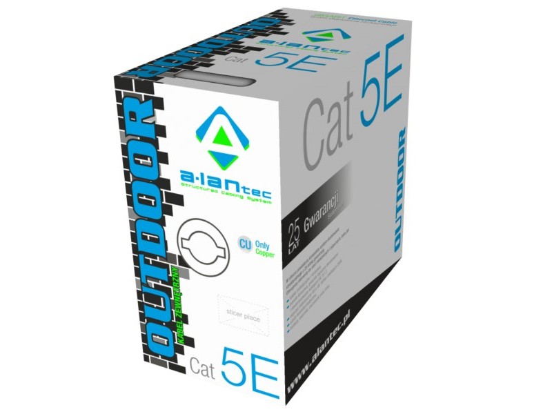 A-LAN KIU5OUTZ305 networking cable Grey 305 m Cat5e U/UTP (UTP) KIU5OUTZ305 – ALANTEC Кабели, жакове и букси