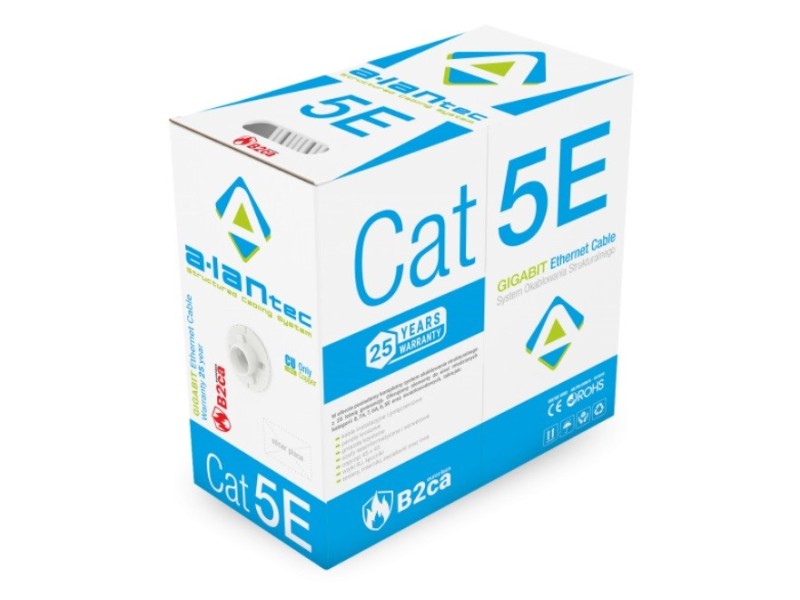Alantec KIU5LSOH305B networking cable Grey 305 m Cat5e U/UTP LSOH KIU5LSOH305B – ALANTEC Кабели, жакове и букси