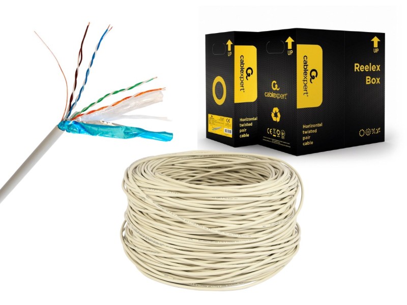 GEMBIRD CAT 6 FTP LAN SOLID CABLE CCA ECA 305M FPC-6004-SOL – GEMBIRD Кабели, жакове и букси