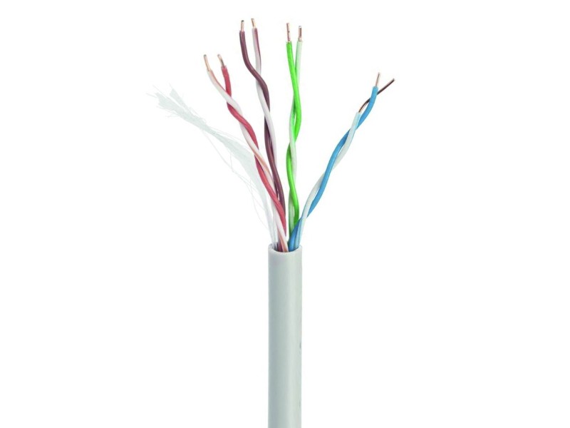 Gembird CAT5e UTP LAN cable (CCA), solid, 100m, grey UPC-5004E-SOL/100 – GEMBIRD Кабели, жакове и букси