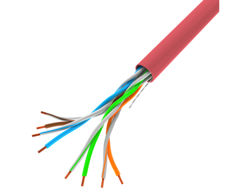 LANBERG LAN UTP CABLE 100MB/S 305M WIRE CCA RED LCU5-10CC-0305-R – Lanberg  Кабели, жакове и букси