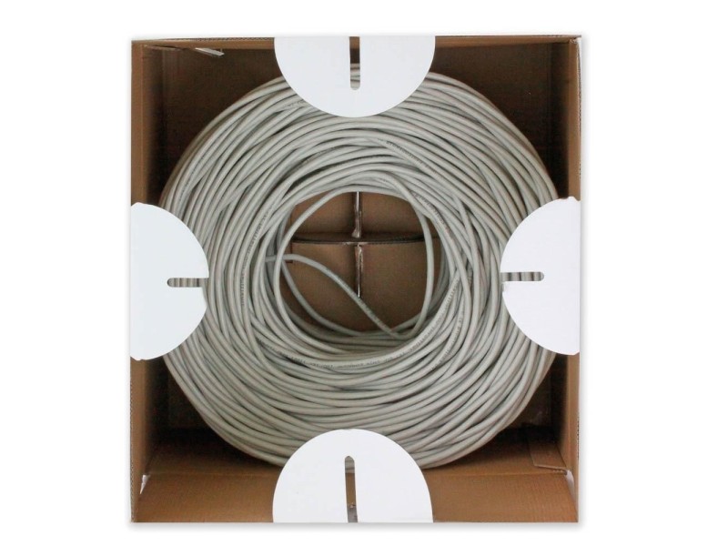 Techly U/UTP Hank Cable Cat.6 CCA 305m Solid Grey ITP6-CCA-305-GY – TECHly Кабели, жакове и букси