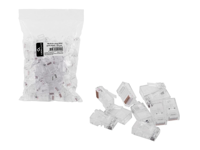 Cablexpert PLUG3UP6/100 wire connector 1 Transparent PLUG3UP6/100 – GEMBIRD Кабели, жакове и букси