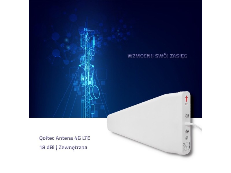 Qoltec 57021 4G LTE Antenna | 18 dBi | Outdoor 57021 – Qoltec Аксесоари за рутери и суичове