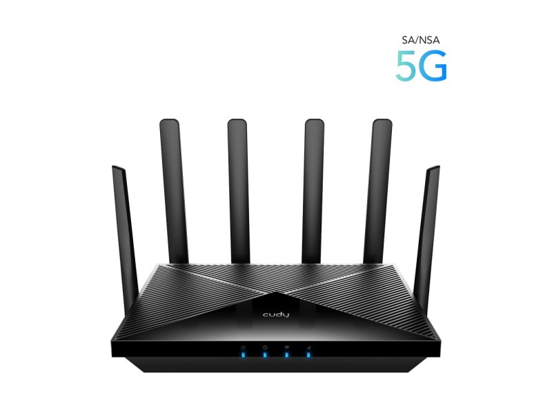 Cudy P5 wireless router Gigabit Ethernet Dual-band (2.4 GHz / 5 GHz) 5G Black P5_EU – Cudy Безжични рутери