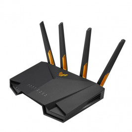 ASUS TUF Gaming AX3000 V2 безжичен рутер Gigabit Ethernet Двулентов (2,4 GHz / 5 GHz) Черен, оранжев