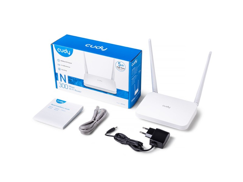Cudy WR300 wireless router Fast Ethernet Single-band (2.4 GHz) White WR300 – Cudy Безжични рутери