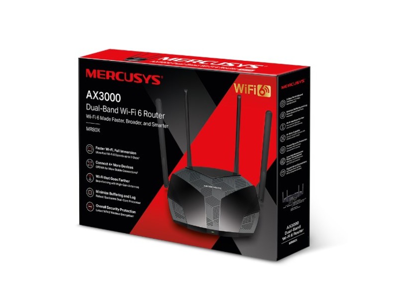 Mercusys AX3000 Dual-Band Wi-Fi 6 Router MR80X – MERCUSYS Безжични рутери