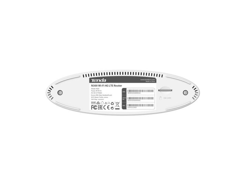 Tenda N300 wireless router Fast Ethernet Single-band (2.4 GHz) 4G White Tenda N300 wireless router Fast Ethernet Single-band (2.4 GHz) 4G White 4G03 – TENDA Безжични рутери