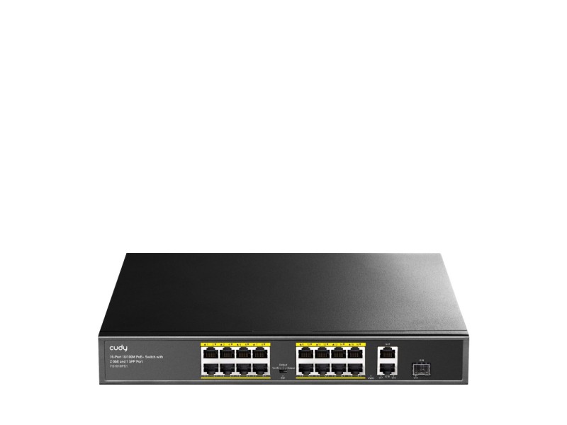 Cudy FS1018PS1 network switch Fast Ethernet (10/100) Power over Ethernet (PoE) Grey FS1018PS1 – Cudy Суичове без - контрол