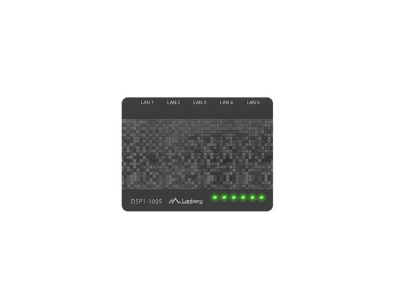 LANBERG SWITCH DSP1-1005 (5-PORT, 1GB/S) DSP1-1005 – Lanberg  Суичове без - контрол