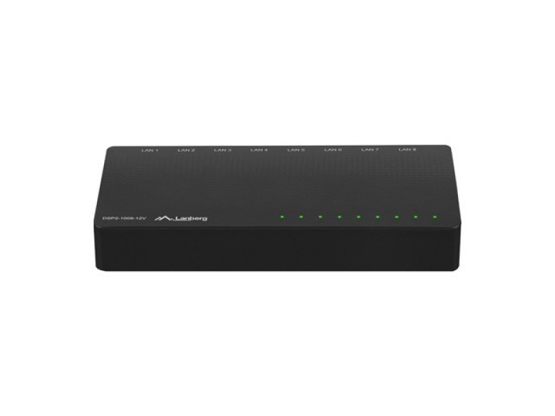 LANBERG SWITCH DSP2-1008-12V  (8-PORT, 12V, 1GB/S) DSP2-1008-12V – Lanberg  Суичове без - контрол