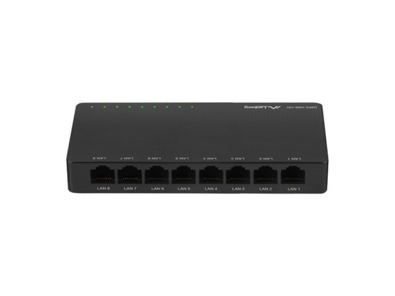 LANBERG SWITCH DSP2-1008-12V  (8-PORT, 12V, 1GB/S) DSP2-1008-12V – Lanberg  Суичове без - контрол