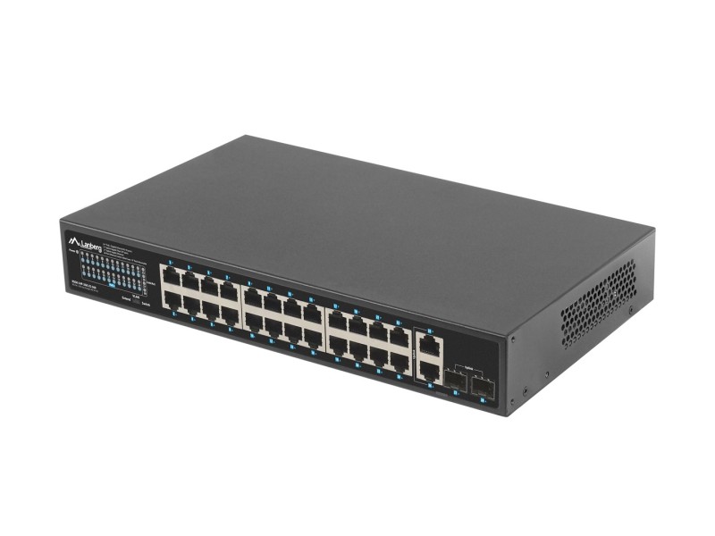 Lanberg RSGE-24P-2GE-2S-360 network switch Unmanaged RSGE-24P-2GE-2S-360 – Lanberg  Суичове без - контрол