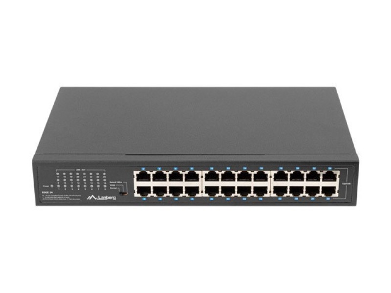 Lanberg Switch RSGE-24 Rack 19  (24-port, 1Gb) RSGE-24 – Lanberg  Суичове без - контрол