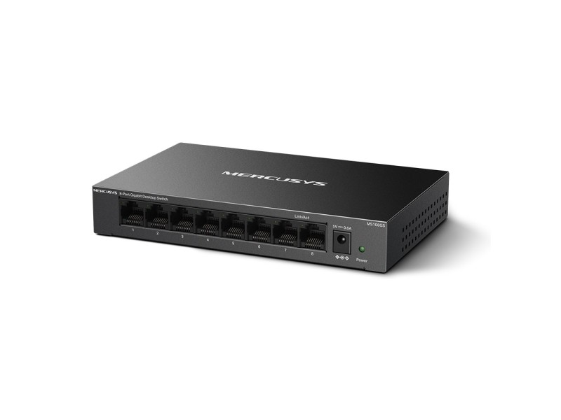 Mercusys 8-Port Gigabit Desktop Switch MS108GS – MERCUSYS Суичове без - контрол
