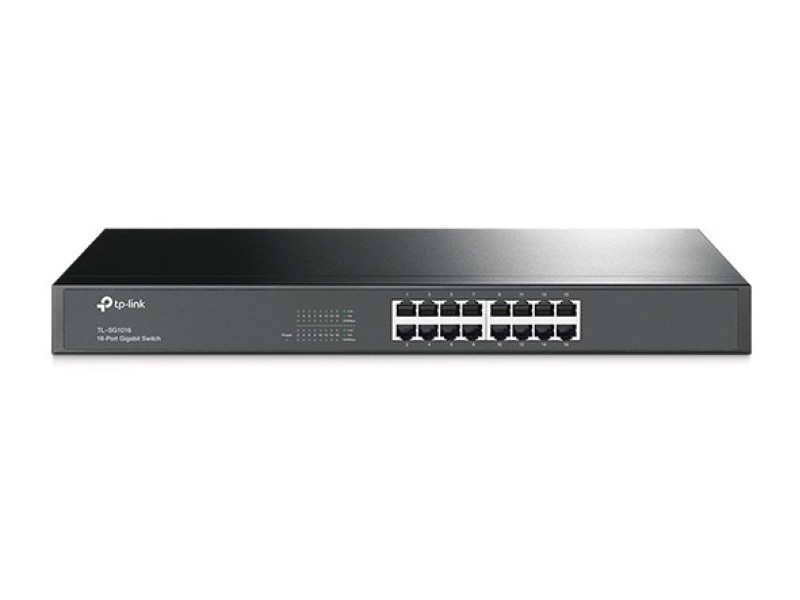 TP-LINK 16-Port Gigabit Rackmount Network Switch TL-SG1016 – TP-Link Суичове без - контрол