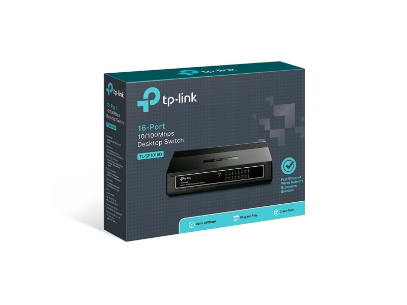 TP-Link 16-Port 10/100Mbps Desktop Switch TL-SF1016D – TP-Link Суичове без - контрол