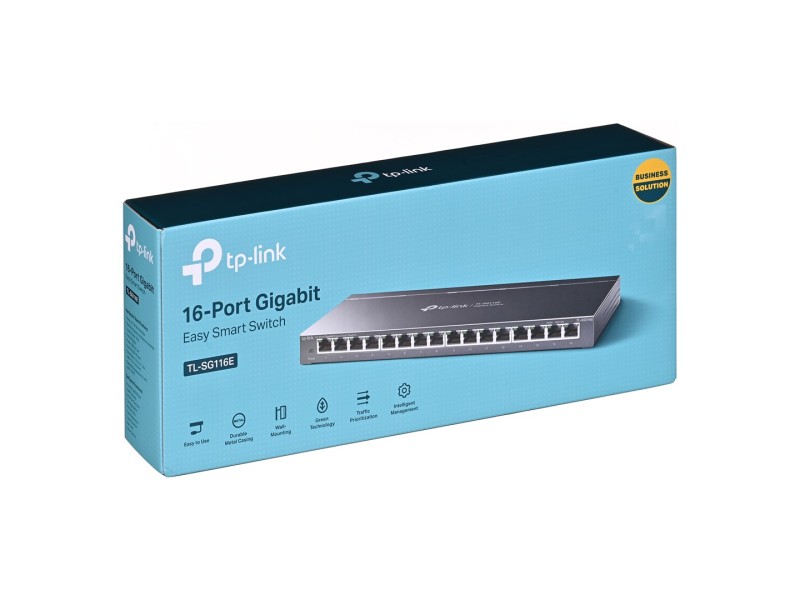 TP-Link 16-Port Gigabit Unmanaged Pro Switch TL-SG116E – TP-Link Суичове без - контрол