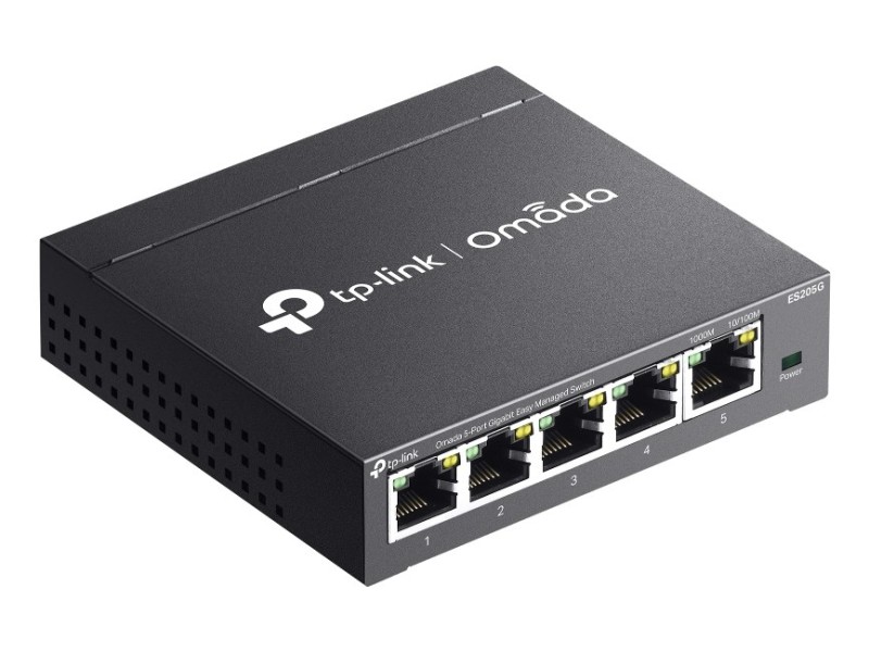 TP-Link Omada ES205G network switch Managed Gigabit Ethernet (10/100/1000) Black TP-Link Omada ES205G network switch Managed Gigabit Ethernet (10/100/1000) Black ES205G – TP-Link Суичове без - контрол