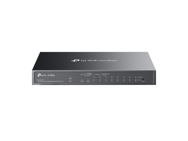 TP-Link Omada ES210GMP network switch Managed Gigabit Ethernet (10/100/1000) Power over Ethernet (PoE) Black ES210GMP – TP-Link Суичове без - контрол