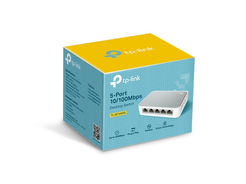 TP-Link TL-SF1005D Managed Fast Ethernet (10/100) White TL-SF1005D – TP-Link Суичове без - контрол