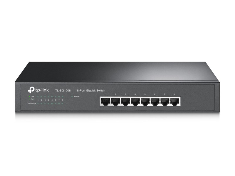 TP-Link TL-SG1008 network switch Unmanaged Gigabit Ethernet (10/100/1000) Black TL-SG1008 – TP-Link Суичове без - контрол