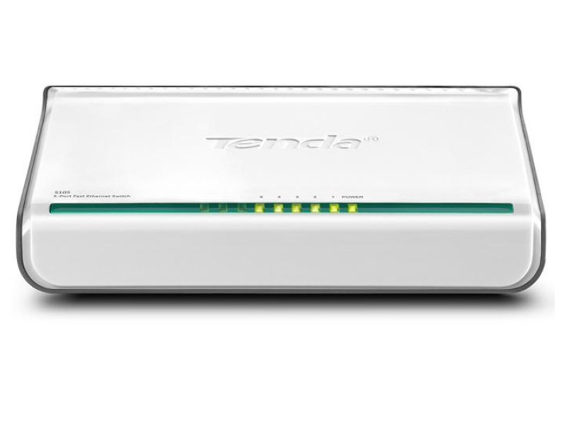 Tenda 5-Port Fast Ethernet Switch Unmanaged White S105 – TENDA Суичове без - контрол