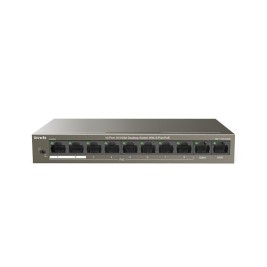 Tenda TEF1110P-8-63W network switch Unmanaged Fast Ethernet (10/100) Power over Ethernet (PoE) Black