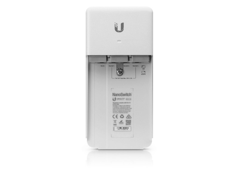 Ubiquiti NanoSwitch Gigabit Ethernet (10/100/1000) Power over Ethernet (PoE) White N-SW – UBIQUITI Суичове без - контрол