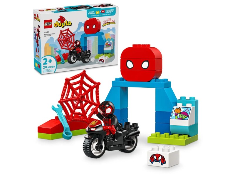 Blocks LEGO DUPLO 10424 Spins Motorcycle Adventure 10424 – Lego Конструктори