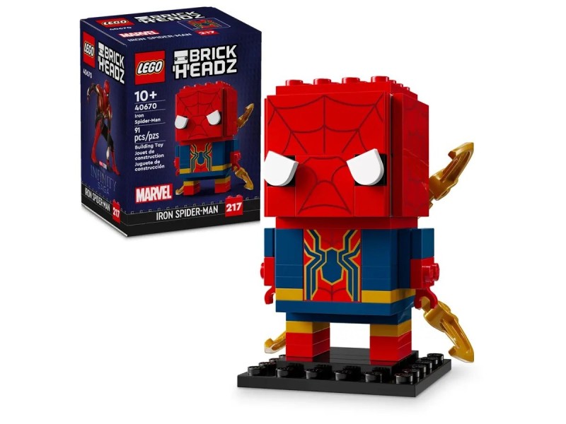 LEGO BRICKHEADZ 40670 Iron Spider-Man 40670 – Lego Конструктори