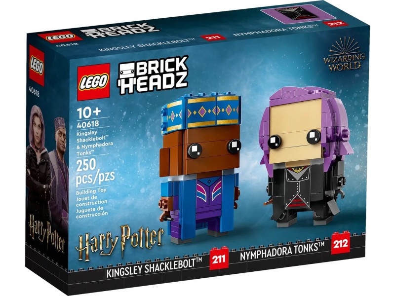 LEGO BRICKHEADZ HARRY POTTER 40618 KINGSLEY SHACKLEBOLT AND NIMFADORA TONKS 40618 – Lego Конструктори